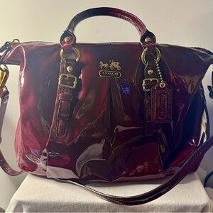 Coach Patent Leather Handle Bag -excellent condition